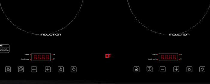 Bề mặt bếp hoặc đáy nồi bị ướt sẽ dẫn đến lỗi EF